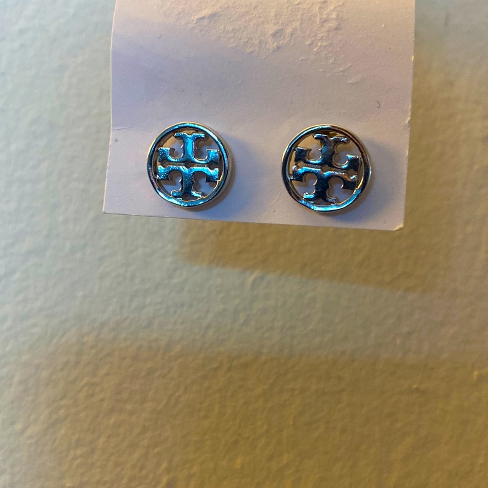 Silver Tory Burch earrings